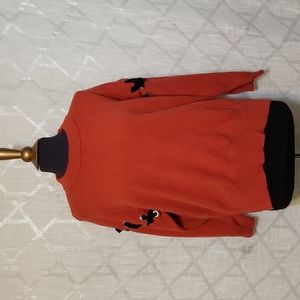 Molly Bracken Sweater Womens Size Medium Orange Fall Winter
